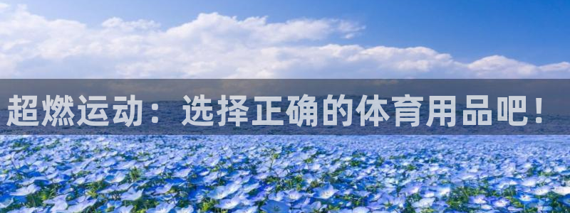 yy易游体育官方正版app代理:超燃运动:选择正确的体育用品